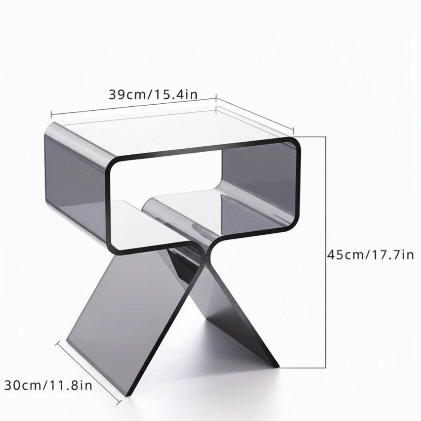 Clear Acrylic Side Table | Furniture Collection | Aroselle