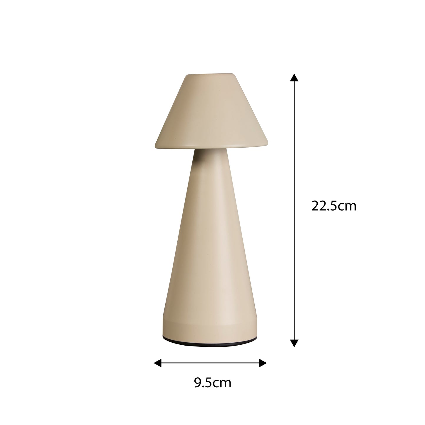 Rechargeable Cream Cone Table Lamp | Decor Collection | Aroselle