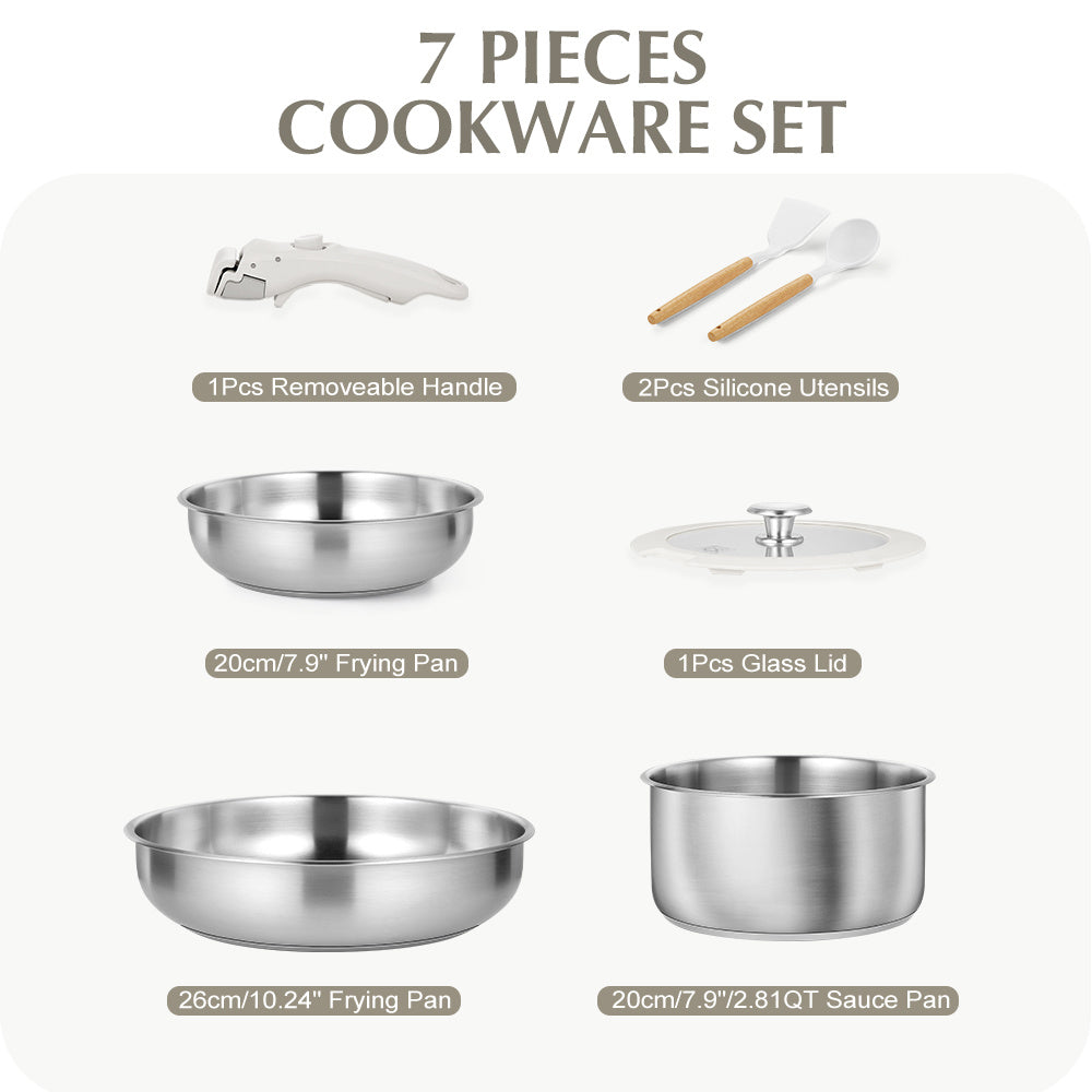 Stainless Steel Cookware Set | Kitchen Collection | Aroselle