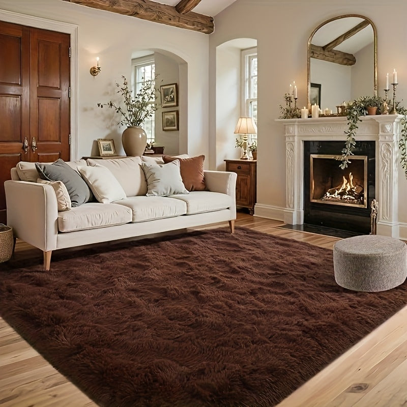 Plush Carpet Area Rug - Soft Thick Pile Living Room & Bedroom Carpet | Rug Collection | Aroselle