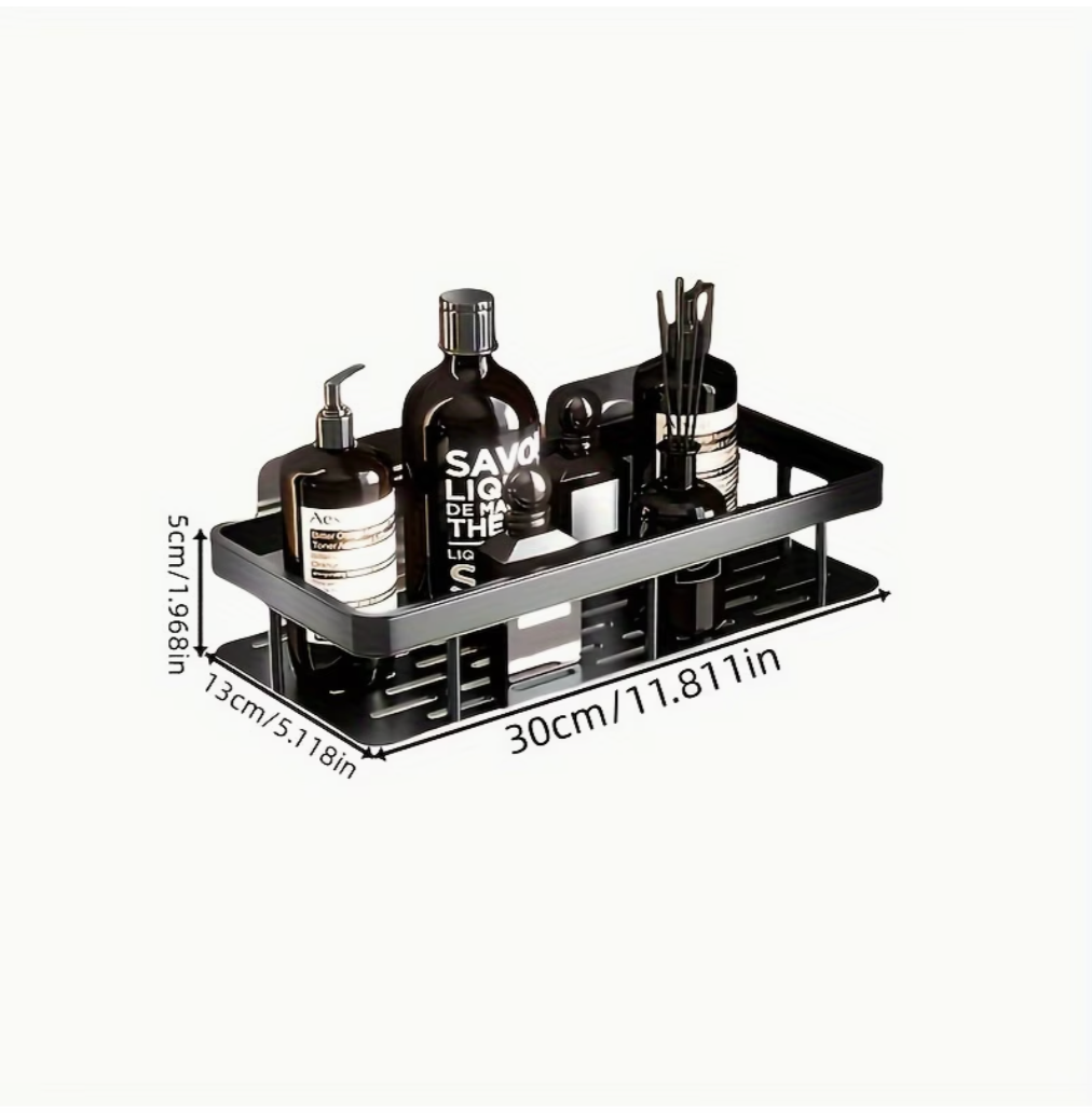 Black Bathroom Caddies (2pcs) | Bathroom Collection | Aroselle