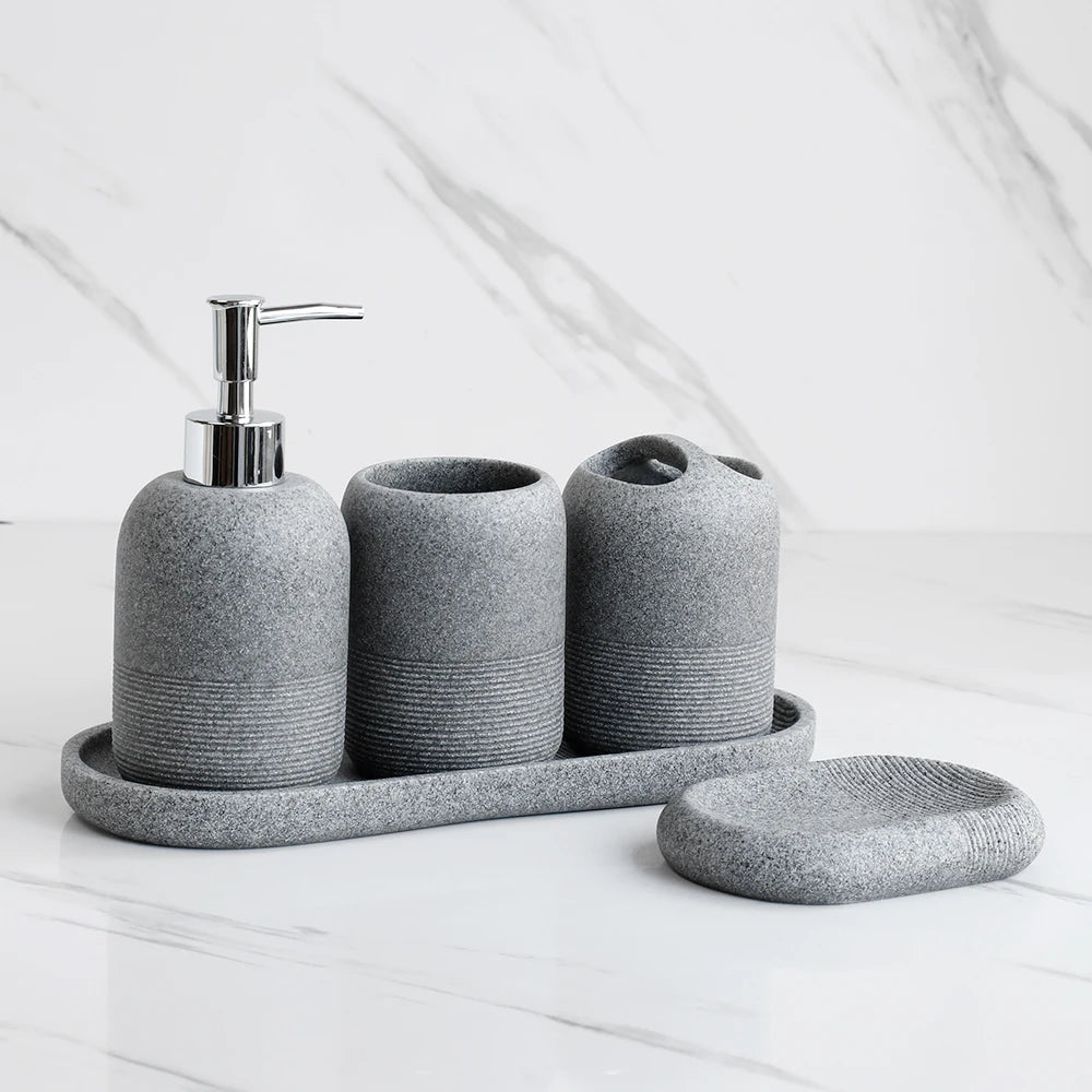 Ceramic Bathroom Accessories Set