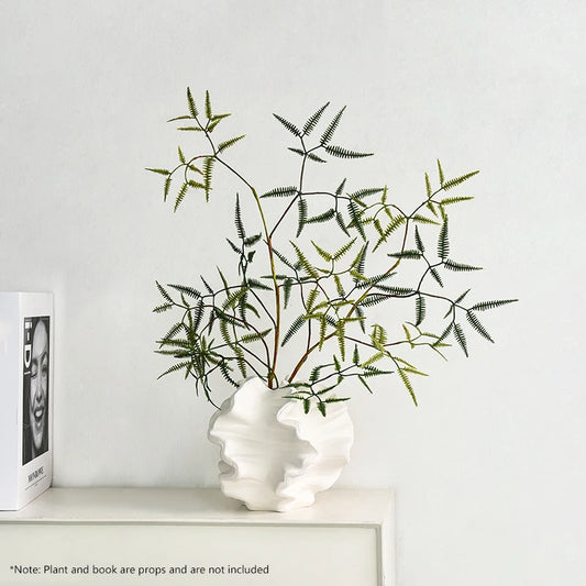 Ceramic Coral Vase - Minimalist Nordic Art Ornament