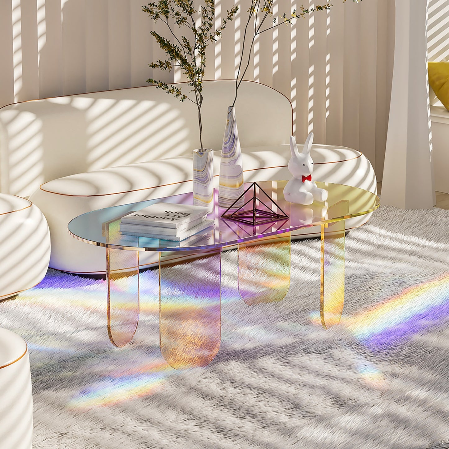 Modern Acrylic Coffee Table | Furniture Collection | Aroselle