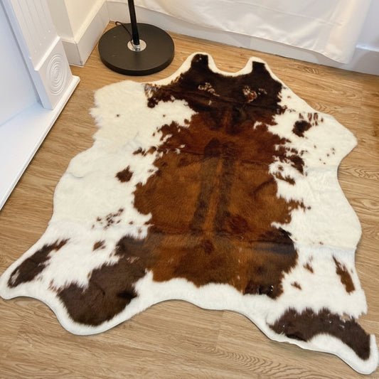 Faux Cowhide Area Rug - Luxury Soft Cowhide Style Carpet Mat | Rug Collection | Aroselle