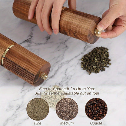 Acacia Wood Salt and Pepper Grinder Set | Kitchen Collection | Aroselle