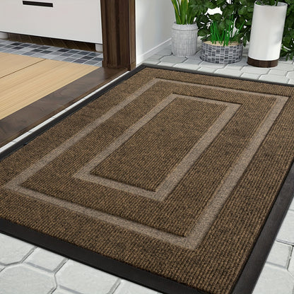 Rubber Doormat - Durable Non Slip Outdoor Entrance Mat | Rug Collection | Aroselle