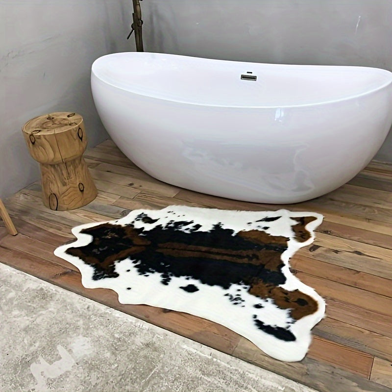 Faux Cowhide Area Rug - Luxury Soft Cowhide Style Carpet Mat | Rug Collection | Aroselle
