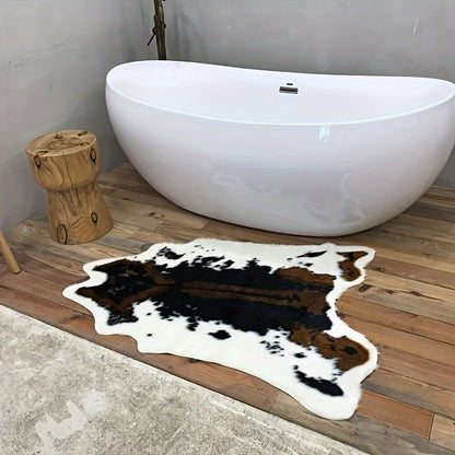 Faux Cowhide Area Rug - Luxury Soft Cowhide Style Carpet Mat | Rug Collection | Aroselle