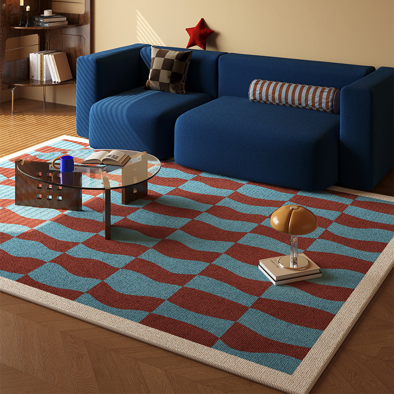 Modern Abstract Area Rug - Soft Earth Tone Living Room Carpet | Rug Collection | Aroselle