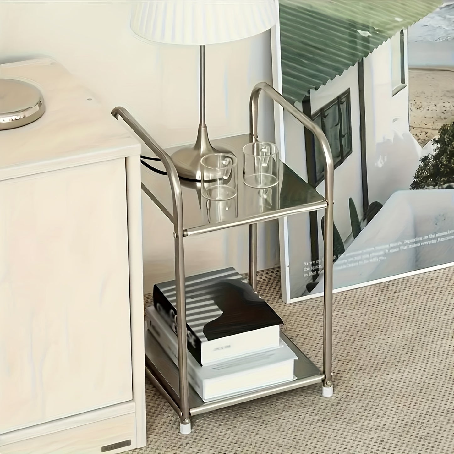 Metal 2-Tier Side Table | Furniture Collection | Aroselle