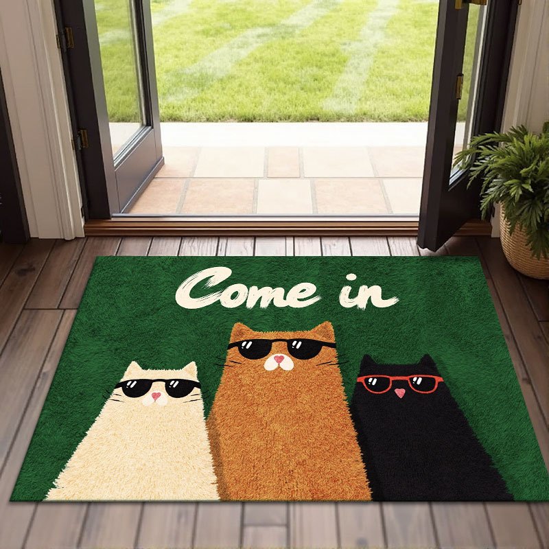 Welcome Door Mat - Non Slip Machine Washable Entrance Mat | Rug Collection | Aroselle