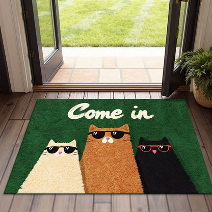 Welcome Door Mat - Non Slip Machine Washable Entrance Mat | Rug Collection | Aroselle