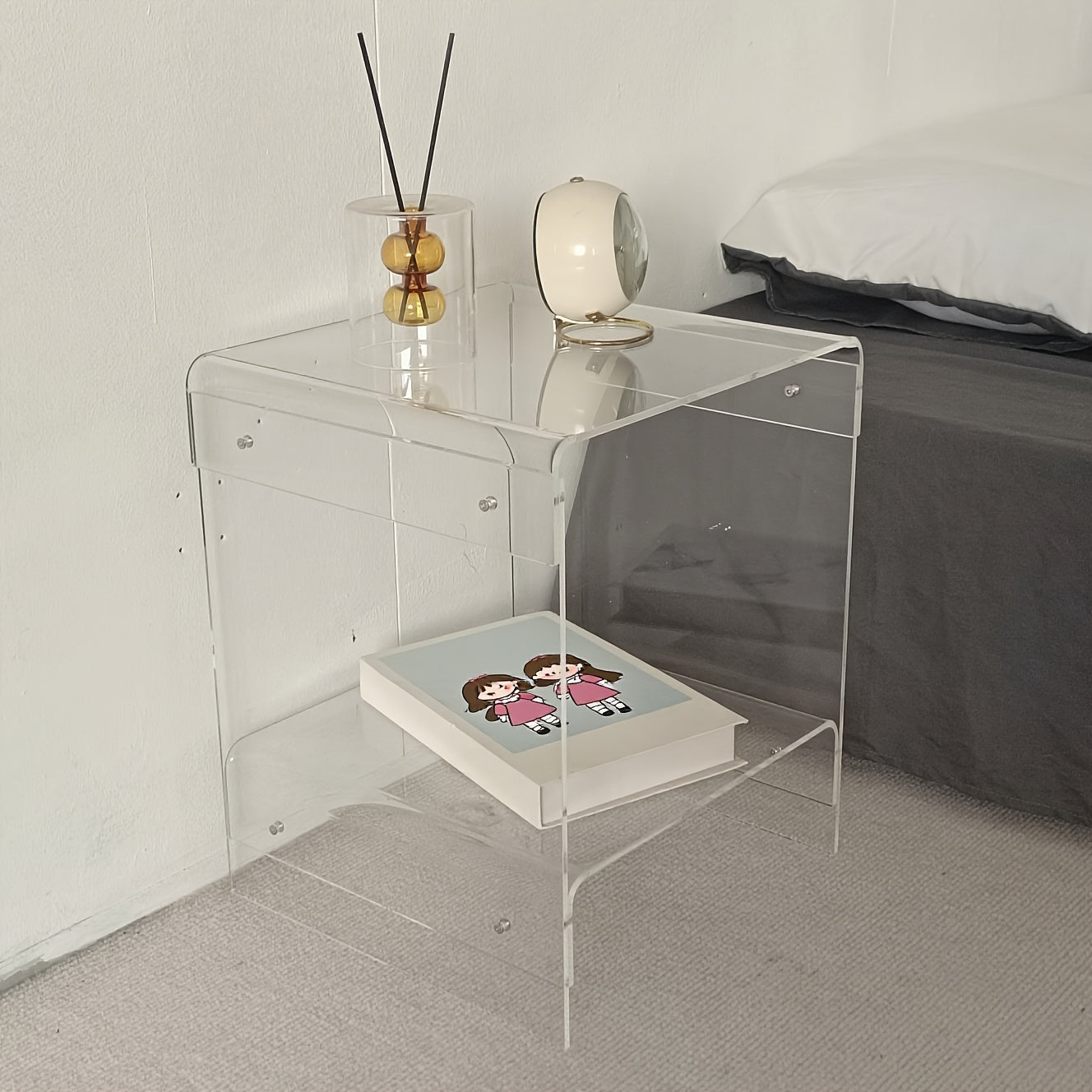 Transparent Acrylic Side Table | Furniture Collection | Aroselle