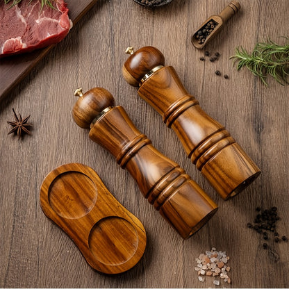 Acacia Wood Pepper Grinder Set | Kitchen Collection | Aroselle