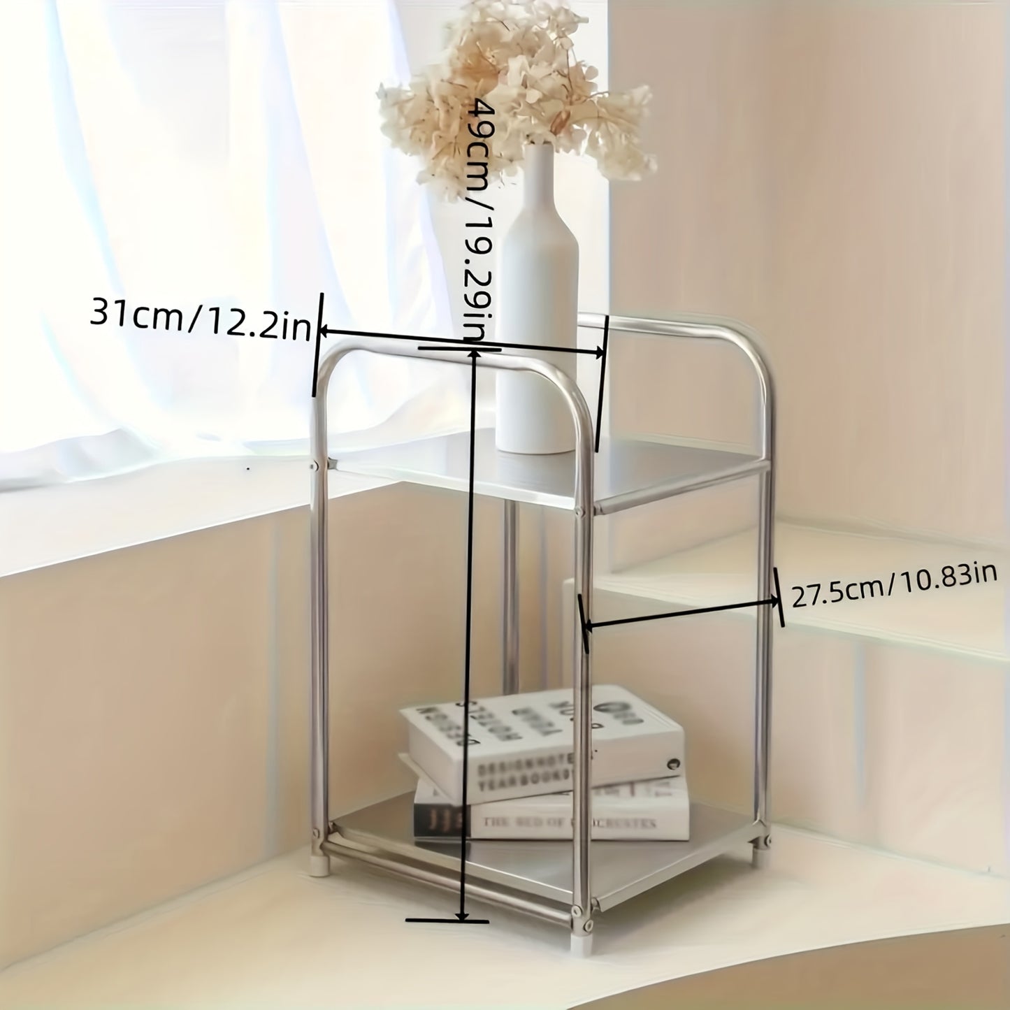 Metal 2-Tier Side Table | Furniture Collection | Aroselle