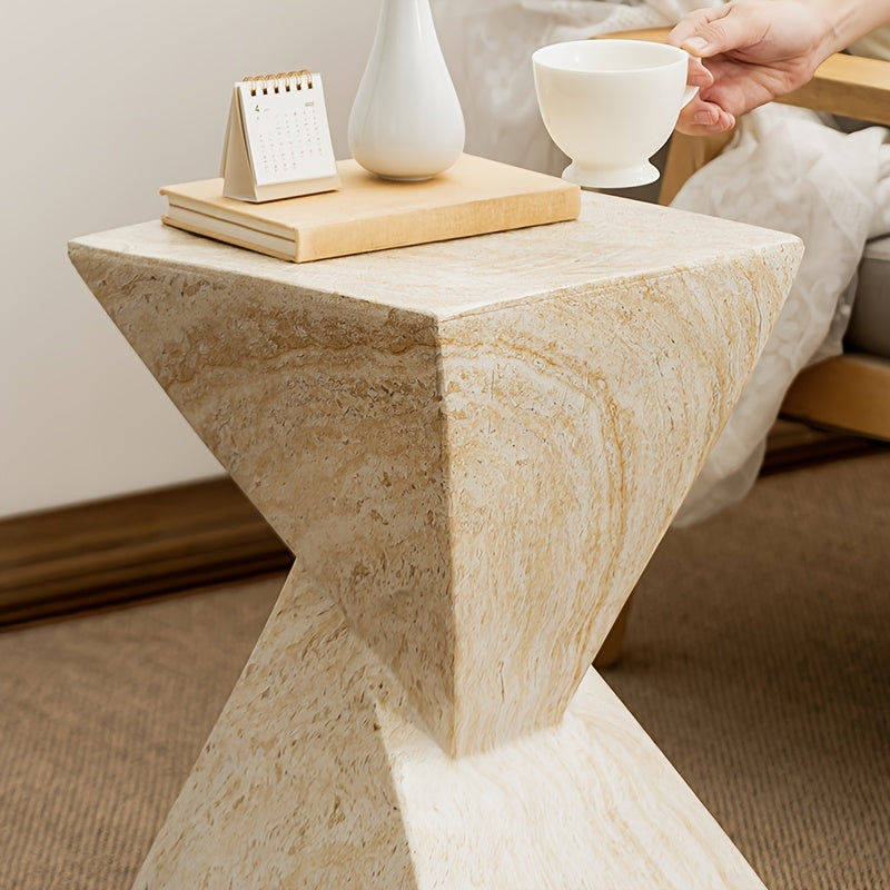 Marble Geometric Side Table | Furniture Collection | Aroselle