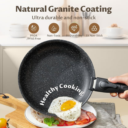 Non Sticking Induction Frying Pan Set | Kitchen Collection | Aroselle