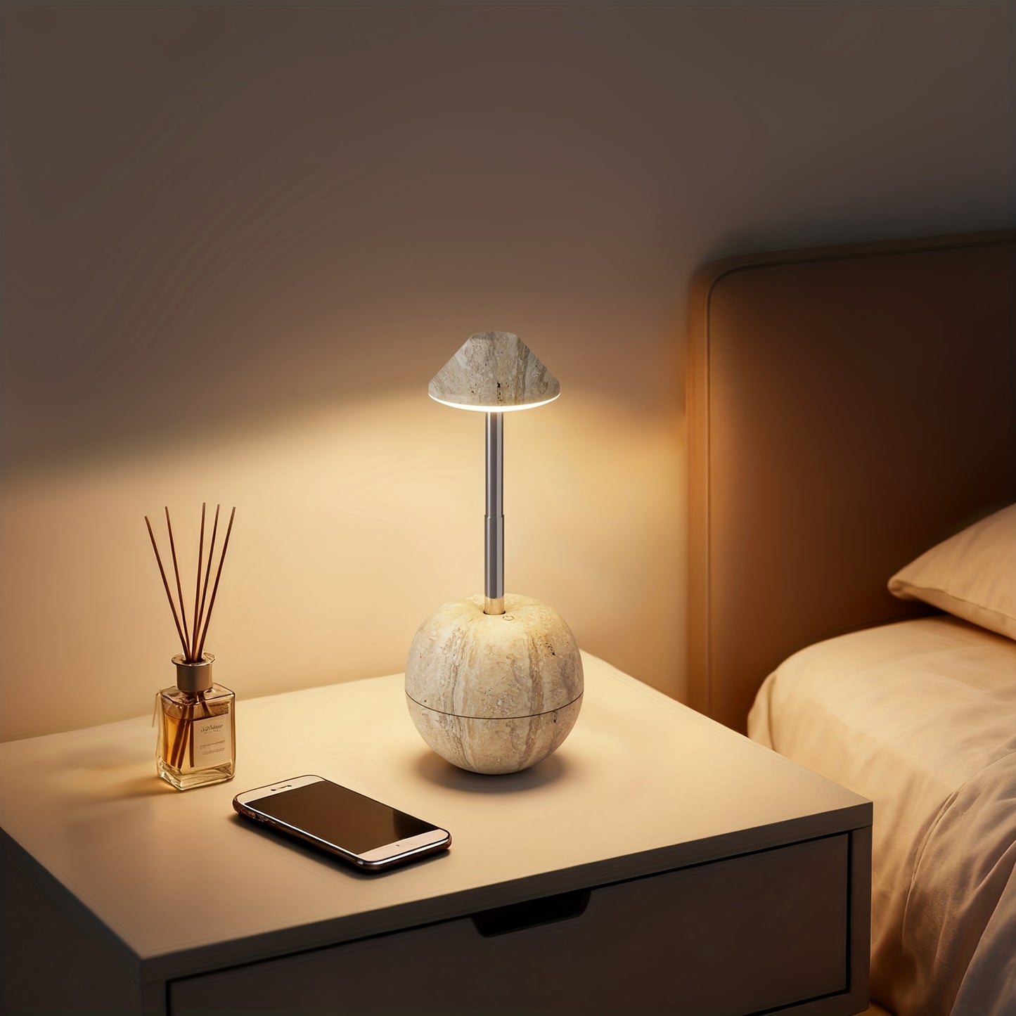 Minimalist Orbit Stone LED Night Lamp | Decor Collection | Aroselle