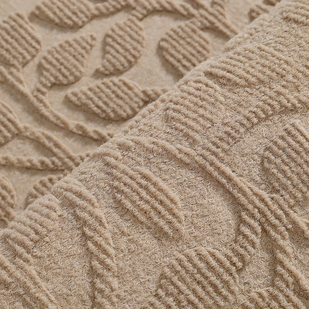 Leaf Pattern Non Slip Door Mat - Rubber Backed For Entryway | Rug Collection | Aroselle