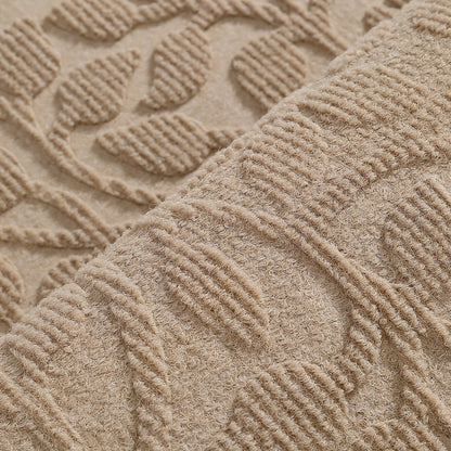 Leaf Pattern Non Slip Door Mat - Rubber Backed For Entryway | Rug Collection | Aroselle