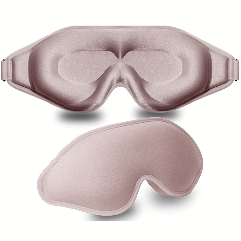 Memory Foam Sleep Mask - 99% Light Blocking Eye Mask for Deep Sleep