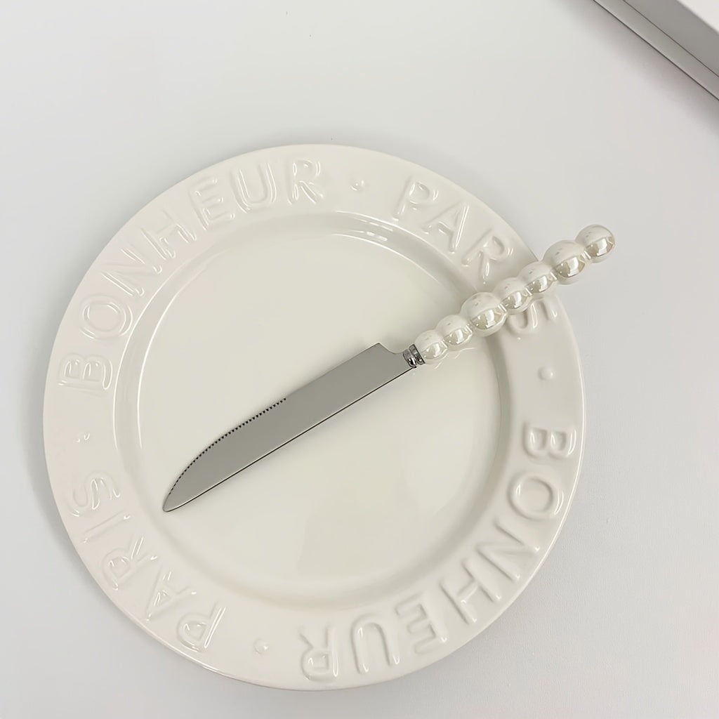 Cutlery Set with Ceramic Handles (5PCS) | Kitchen Collection | Aroselle