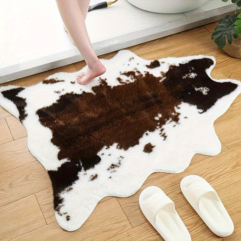 Faux Cowhide Area Rug - Luxury Soft Cowhide Style Carpet Mat | Rug Collection | Aroselle
