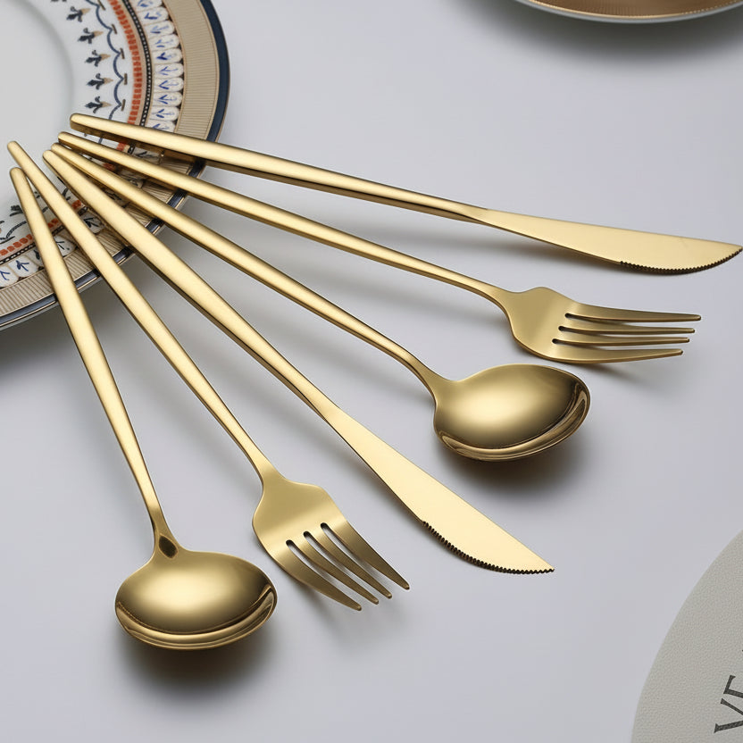 Sophisticated & Luxe Cutlery Set for 4 | Kitchen Collection | Aroselle