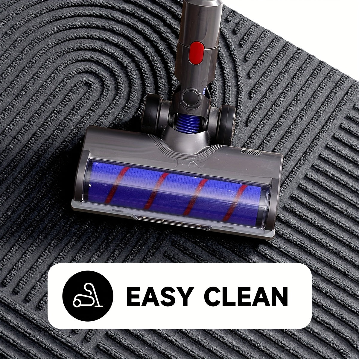 Durable Geometric Striped Door Mat - Non-Slip Modern Entryway Rug | Rug Collection | Aroselle