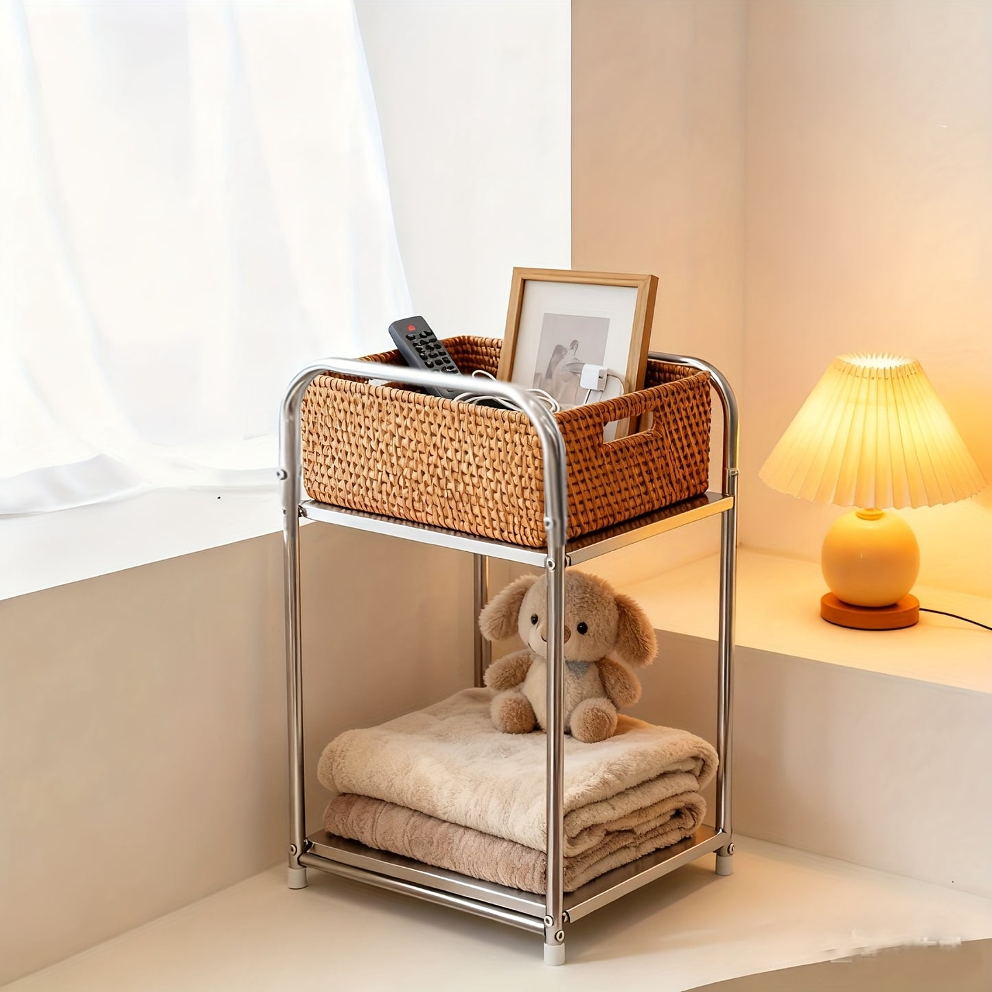 Metal 2-Tier Side Table | Furniture Collection | Aroselle