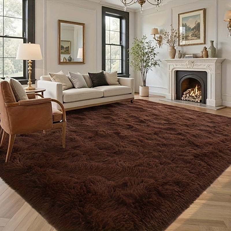 Plush Carpet Area Rug - Soft Thick Pile Living Room & Bedroom Carpet | Rug Collection | Aroselle