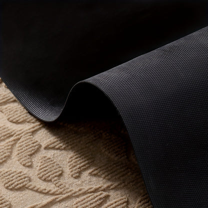 Leaf Pattern Non Slip Door Mat - Rubber Backed For Entryway | Rug Collection | Aroselle