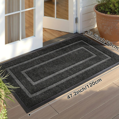 Rubber Doormat - Durable Non Slip Outdoor Entrance Mat | Rug Collection | Aroselle