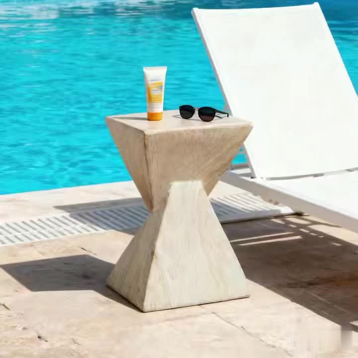 Marble Geometric Side Table | Furniture Collection | Aroselle