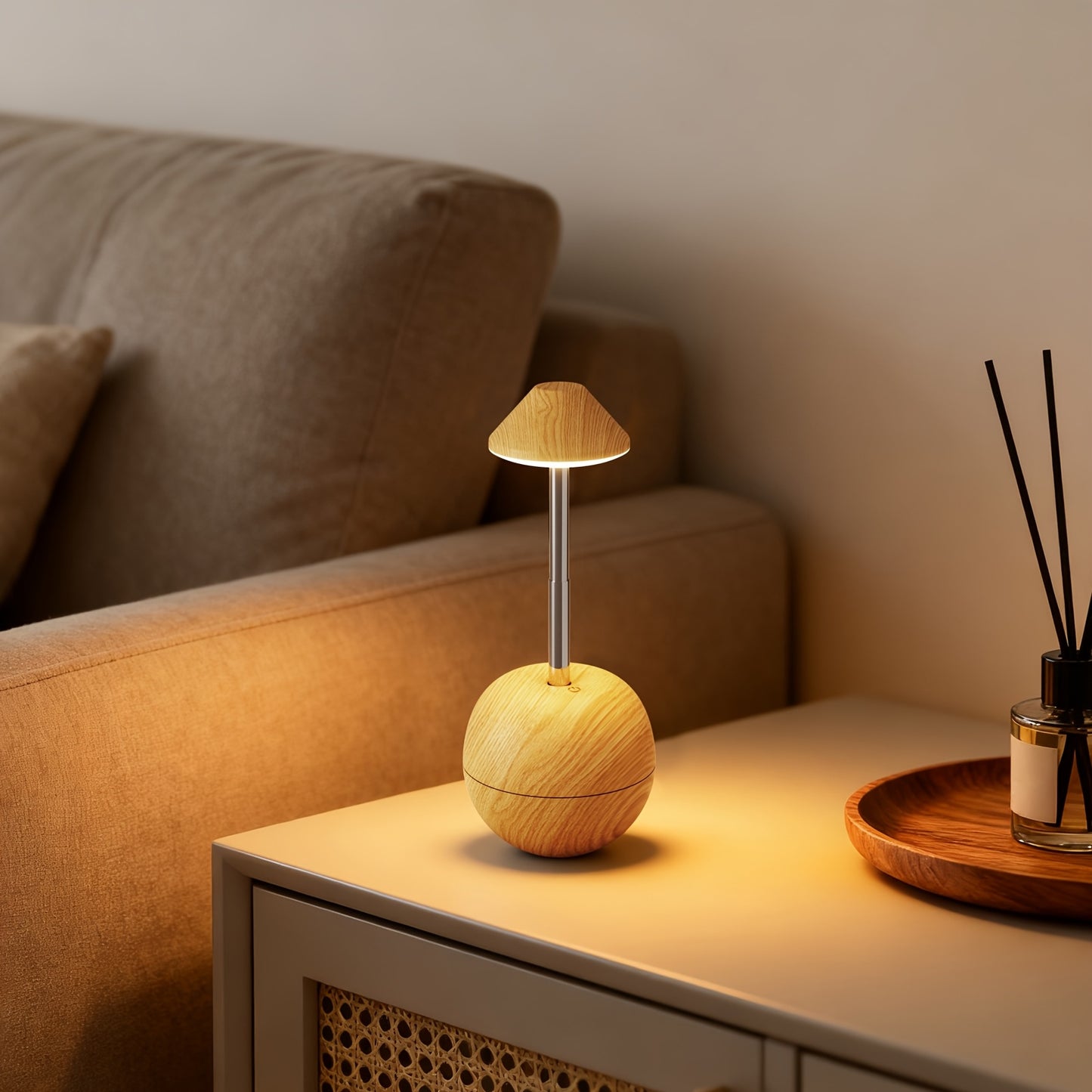 Minimalist Orbit Stone LED Night Lamp | Decor Collection | Aroselle