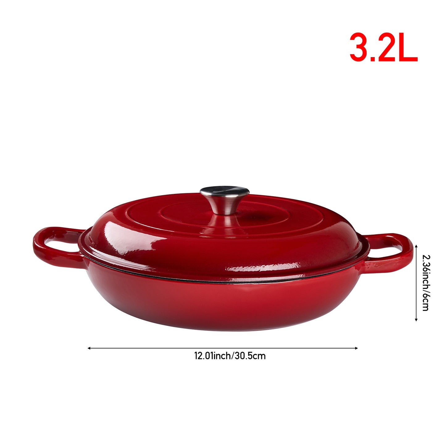 Enameled Cast Iron Stove Pot 3.2L | Kitchen Collection | Aroselle