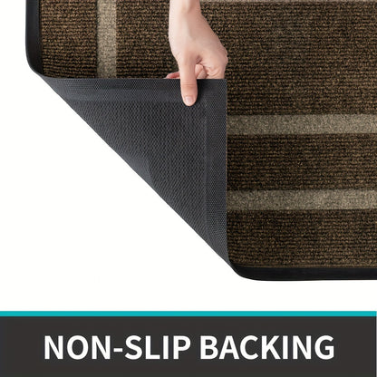 Rubber Doormat - Durable Non Slip Outdoor Entrance Mat | Rug Collection | Aroselle