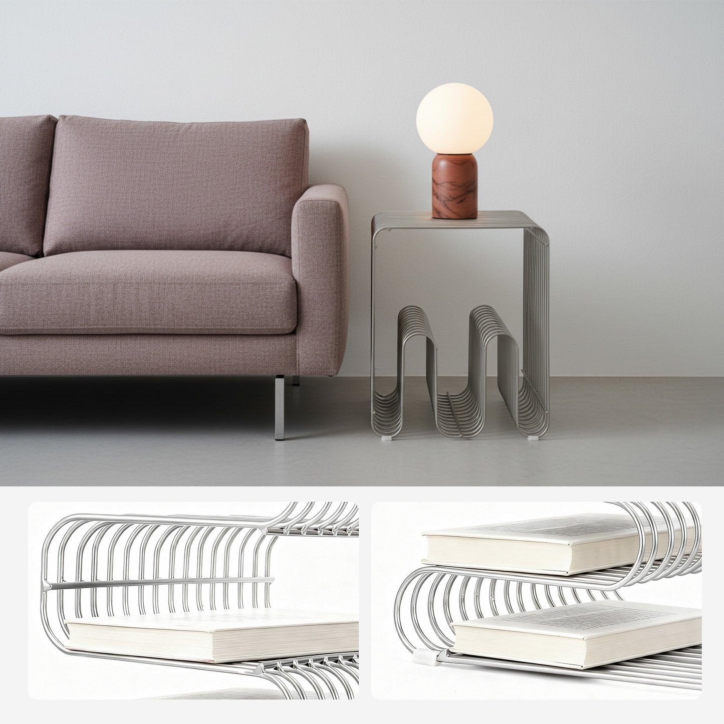 Metal Wire Side Table | Furniture Collection | Aroselle