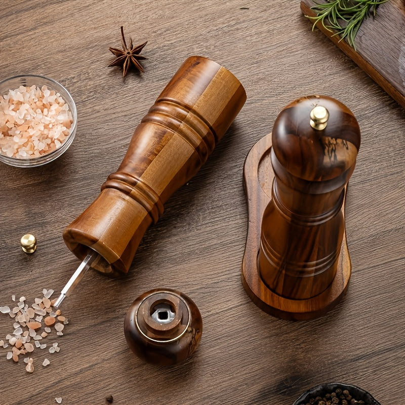 Acacia Wood Pepper Grinder Set | Kitchen Collection | Aroselle