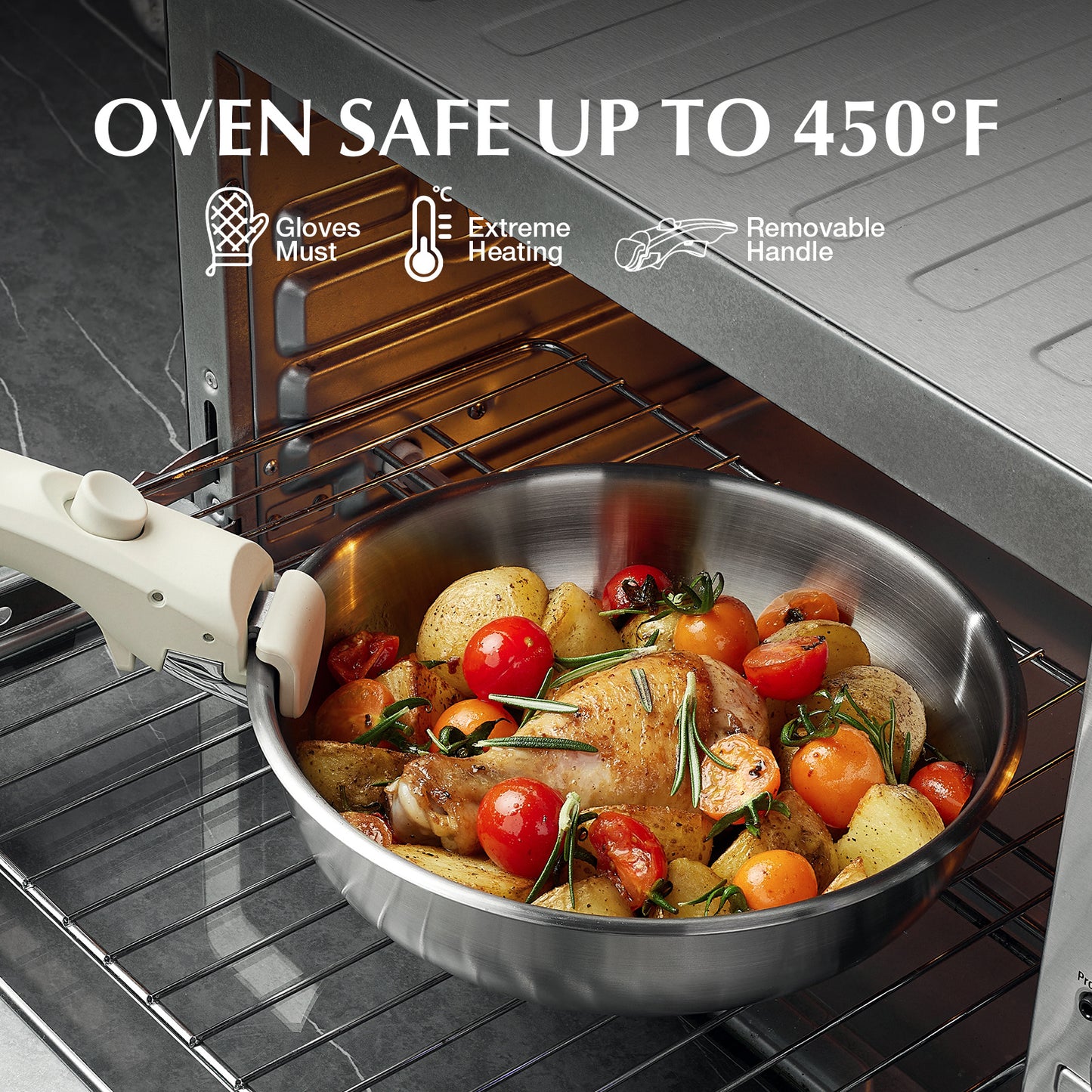 Stainless Steel Cookware Set | Kitchen Collection | Aroselle