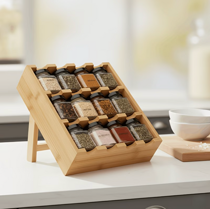 Spice Jars With Rack | Kitchen Collection | Aroselle