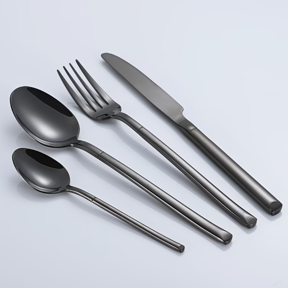 Cutlery Set Matte Black (20pcs) | Kitchen Collection | Aroselle