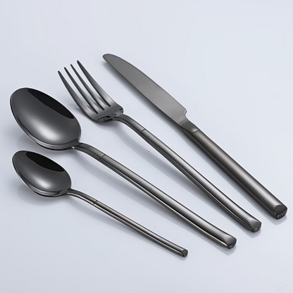 Cutlery Set Matte Black (20pcs) | Kitchen Collection | Aroselle