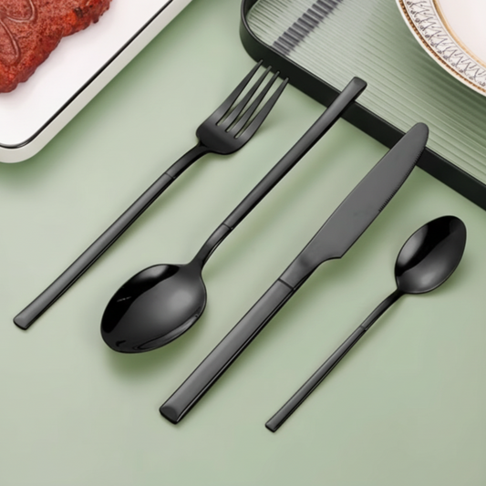Cutlery Set Matte Black (20pcs) | Kitchen Collection | Aroselle