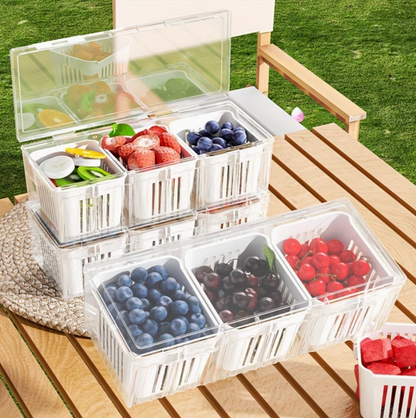 Food Storage With Drain Baskets | Kitchen Collection | Aroselle