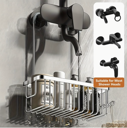 Adjustable Hanging Shower Caddy | Bathroom Collection | Aroselle