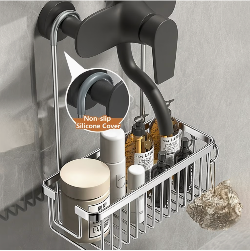 Adjustable Hanging Shower Caddy | Bathroom Collection | Aroselle