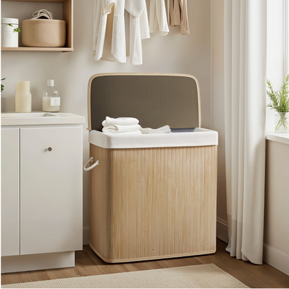 Laundry Basket With Lid | Bathroom Collection | Aroselle