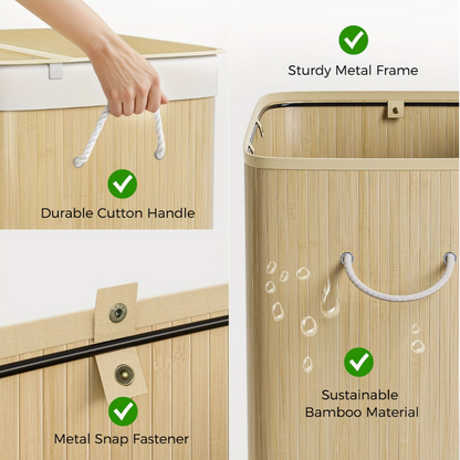 Laundry Basket With Lid | Bathroom Collection | Aroselle